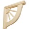 Ekena Millwork 1 1/2"W x 7"D x 7"H Andrea Wagon Wheel Bracket, Maple BKT01X07X07ADMA - alternate 1